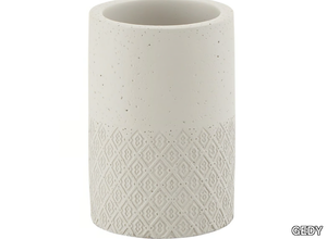 AFRODITE - Countertop cement toothbrush holder _ GEDY