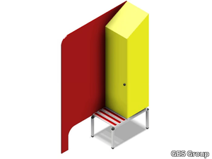 Locker with divider - Laminate Locker _ GES Group