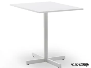 BISTROT art TAV 60001 - Rectangular steel and wood table _ GES Group