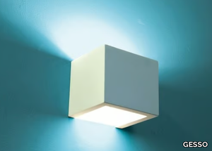 CUBE - Plaster wall light _ GESSO