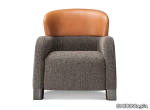 BUCKET - Fabric and leather armchair with armrests _ GHIDINI1961