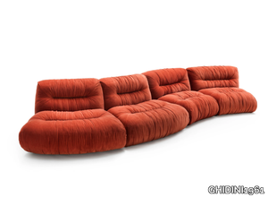 MAMBO - Curved sectional velvet sofa _ GHIDINI1961