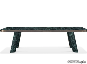 NATIVE - Rectangular Verde Alpi marble table _ GHIDINI1961