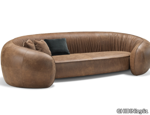 BRIDGE - 3 seater curved leather sofa _ GHIDINI1961