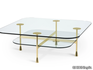 DA VINCI - Square crystal coffee table _ GHIDINI1961