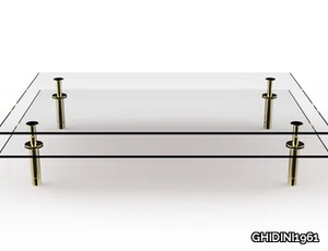 LEGS - Rectangular crystal coffee table _ GHIDINI1961