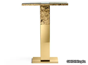 PORTO - With light stainless steel console table _ GHIDINI1961