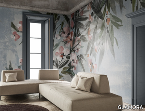 SICILIENNE - Wallpaper with floral pattern _ GLAMORA