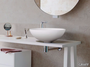 EXPO - Countertop round Corian® washbasin _ GRAFF