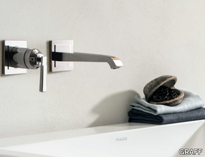 FINEZZA - 2 hole wall-mounted washbasin mixer _ GRAFF