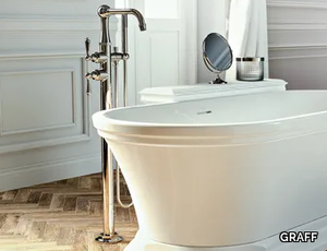 CAMDEN - Floor standing 1 hole bathtub mixer with hand shower _ GRAFF