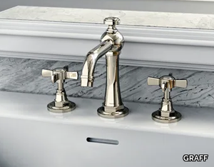 CAMDEN - 3 hole countertop washbasin tap _ GRAFF