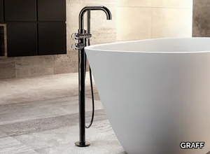 HARLEY - Floor standing bathtub mixer with hand shower _ GRAFF