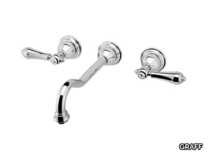 ADLEY - 3 hole wall-mounted washbasin tap _ GRAFF