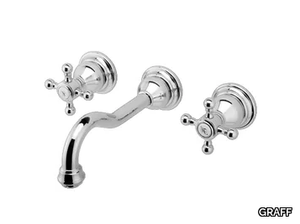 ADLEY - 3 hole wall-mounted washbasin tap _ GRAFF