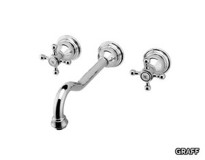 ADLEY - 3 hole wall-mounted washbasin tap _ GRAFF