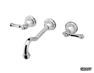 ADLEY - 3 hole wall-mounted washbasin tap _ GRAFF