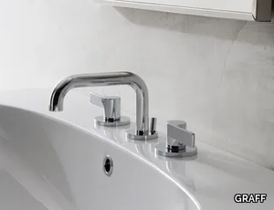 TERRA - 3 hole countertop washbasin tap _ GRAFF