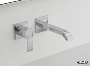 QUBIC - 2 hole wall-mounted washbasin tap _ GRAFF