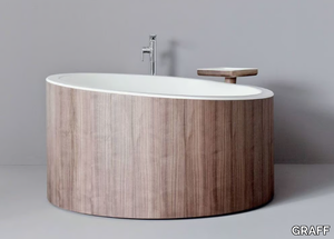 DRESSAGE - Round walnut bathtub _ GRAFF