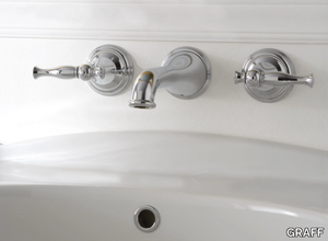 LAUREN - 3 hole wall-mounted washbasin tap _ GRAFF