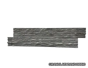 ARDESIA NERA FINE - Outdoor slate wall tiles _ GRANULATI ZANDOBBIO