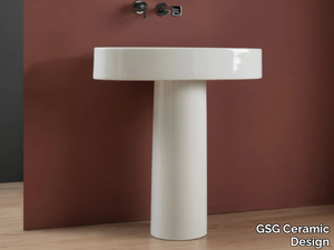 LIKE - Ceramic washbasin pedestal _ GSG Ceramic Design