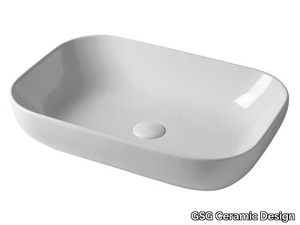 EASY 60 - Countertop rectangular washbasin _ GSG Ceramic Design