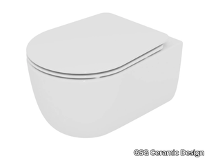 HIT - Wall-hung rimless ceramic toilet _ GSG Ceramic Design