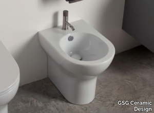 SPEED - Floor mounted ceramic bidet _ GSG Ceramic Design