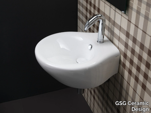 TOUCH - Wall-mounted ceramic washbasin _ GSG Ceramic Design