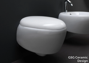 TOUCH - Wall-hung ceramic toilet _ GSG Ceramic Design