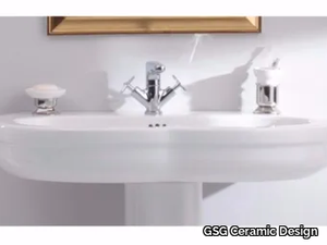 TIME 95 CM - Classic style single ceramic washbasin _ GSG Ceramic Design