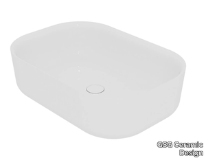 HIT - Countertop rectangular ceramic washbasin _ GSG Ceramic Design