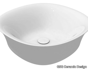 FLUT - Countertop square ceramic washbasin _ GSG Ceramic Design