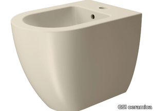 COLOR ELEMENTS 55X36 - Floor mounted ceramic bidet _ GSI ceramica