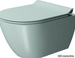 COLOR ELEMENTS 50X36 - Wall-hung back to wall ceramic toilet _ GSI ceramica