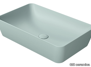 COLOR ELEMENTS 60X38 - Countertop rectangular ceramic washbasin _ GSI ceramica