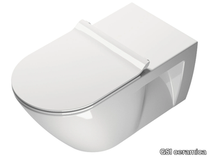 COMMUNITY 70X37 - Wall-hung back to wall ceramic toilet _ GSI ceramica