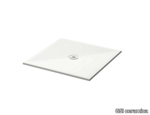 H2 90x90 - Ceramic shower tray _ GSI ceramica