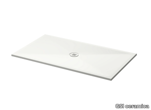 H2 140x80 - Ceramic shower tray _ GSI ceramica