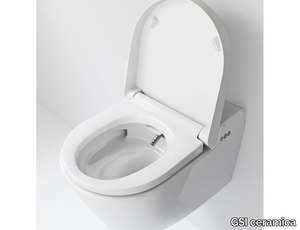 WCLEAN - Wall-hung toilet with bidet _ GSI ceramica