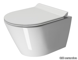 KUBE X 50/F - Wall-hung ceramic toilet _ GSI ceramica