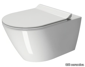 KUBE X 55/F - Wall-hung ceramic toilet _ GSI ceramica