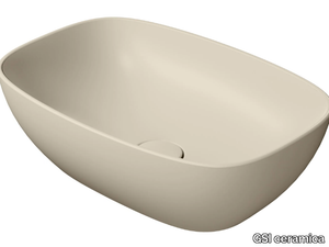 COLOR ELEMENTS 50X35 - Countertop rectangular ceramic washbasin _ GSI ceramica