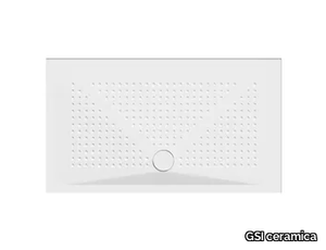 H4 140x80 - Ceramic shower tray _ GSI ceramica