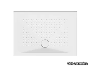 H4 100x70 - Ceramic shower tray _ GSI ceramica