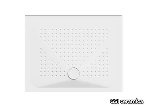 H4 100x80 - Ceramic shower tray _ GSI ceramica