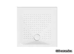 H4 80x80 - Ceramic shower tray _ GSI ceramica