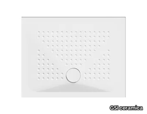 H4 90x70 - Ceramic shower tray _ GSI ceramica